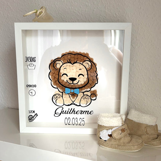Cadre de naissance pompons